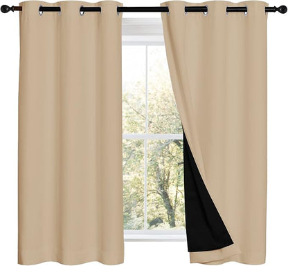 NICETOWN Cold Reducing Curtains, Bedroom Full Blackout Panels, Great Job by NICETOWN