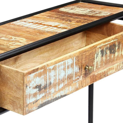 YAFF Console Table 46.5"x11.8"x29.5" Solid Reclaimed Wood - Image 8
