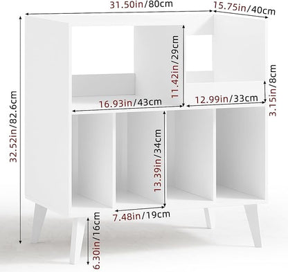 LELELINKY Large Record Player Stand, Turntable Stand - Image 2