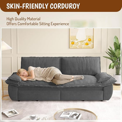 73.2" Sofa Bed Queen, 3-in-1 Pull Out Sofa Bed - Image 4