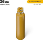 RTIC 26oz Journey Bottle Metal Stainless Steel Vacuum Insulated, BPA Free, Reusable, for Water, Hot and Cold Drinks, Travel, Sports, Camping, Harvest