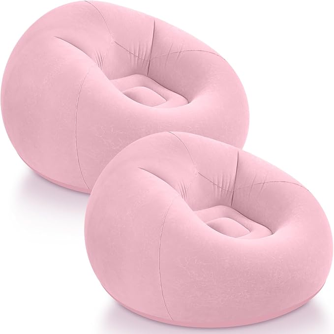 Realspring Inflatable Bean Bag Chairs Outdoor Blow up Camping Chairs Inflatable by Realspring