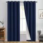 Yakamok Navy Blue 100% Blackout Curtains 84 Inches Long 50" Wide, 2 Panels | by Yakamok