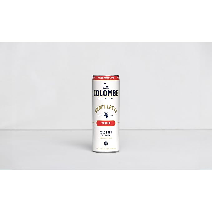 La Colombe Coffee, Triple Draft Latte, 11 fl oz Cans (Pack of 12), Coffeehouse Quality Cold Brew, Specialty Grade Coffee Beans, Ready-to-Drink On-the-Go