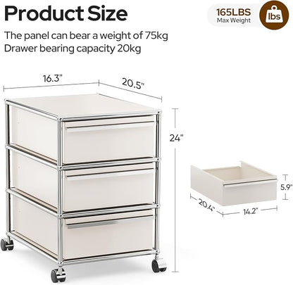 Modern Storage Cabinet Sideboard Versatile Free-Standing Organizer Cabinets - Image 3