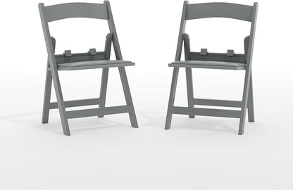 Flash Furniture Hercules Set of 2 Kids Gray Resin Folding Chairs by FlashFurniture