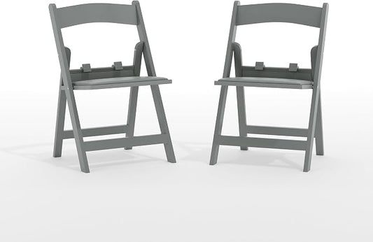 Flash Furniture Hercules Set of 2 Kids Gray Resin Folding Chairs by FlashFurniture
