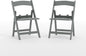 Flash Furniture Hercules Set of 2 Kids Gray Resin Folding Chairs by FlashFurniture