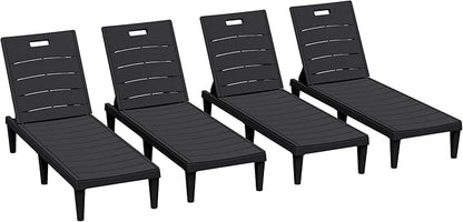 Greesum Outdoor Chaise Lounge Chairs Set of 4 by BuynowfromGreesum