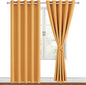 Blackout Curtains for Bedroom, 60 x 84 Inches Long, Pumpkin Orange | Thermal by Hiasan