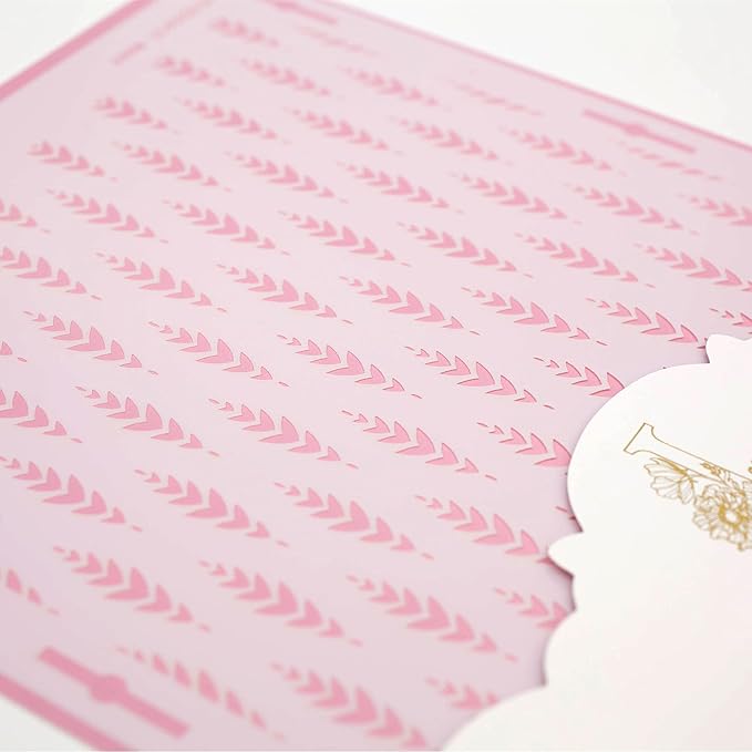 Cake Decorating Stencil for Tall Buttercream Cake, Royal Icing, Ganache, Paint, Airbrush (ARRO)