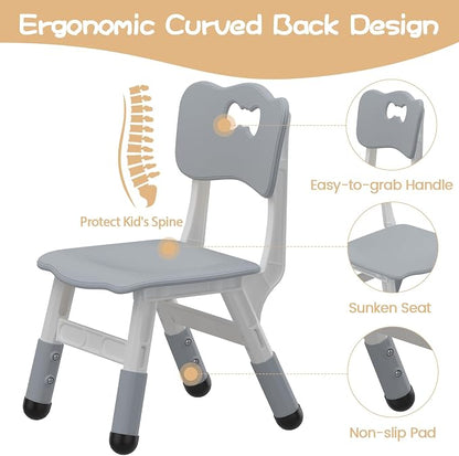 GAOMON Kids Table and 2 Chairs Set - Image 7