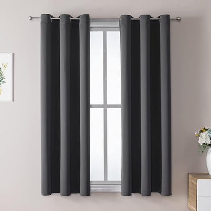ChrisDowa Blackout Curtains for Bedroom and Living Room 54 Inches Long | 2 by ChrisDowa