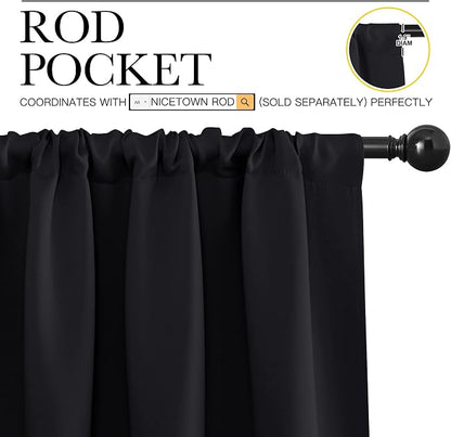 NICETOWN Halloween Black Blackout Curtain Blinds - Image 3