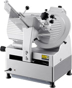 VEVOR Automatic Meat Slicer, 180W + 370W Deli Slicer with a 12 inch Premium 65Mn Blade, 0-0.3 inch Adjustable Thickness, Electric Food Slicer Machine for Meat, Vegetables, Hard Bread, and Cheese