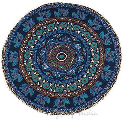 Mandala Floor Pillow Cover Meditation Cushion Seating Throw Hippie Round - Image 3
