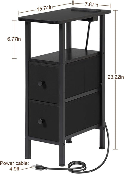 LOAKEKEL Narrow End Table Living Room - Image 3