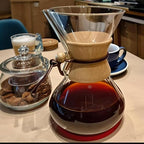 Pour Over Coffee Maker with Filter Subjectthree 34oz Glass Coffee Carafe Dripper Pourover Set (10 Cup/34 oz)