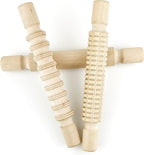 3 pcs 8 Inch Wood Rolling Pin, Great for Children's Play, Arts and Crafts