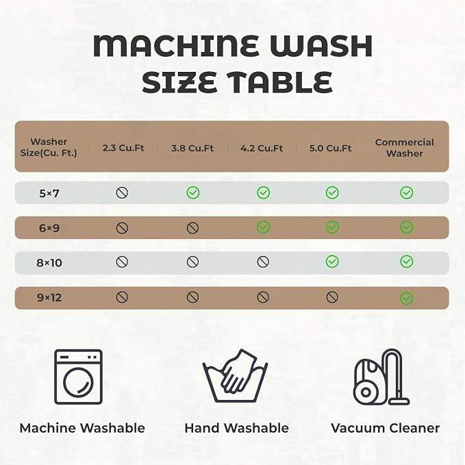 8x10 Washable Area Rug for Living Room, Dining Room, Playroom | Ultra Soft - Image 8