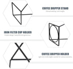 Pour Over Dripper Stand Manual Coffee Filter Maker Pour Over Coffee Holder Filter Cup Holder Tea Strainer Stand for Coffee Beer Drink Maker