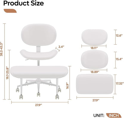 Pinmoco Upgraded Cross Legged Office Chair - Image 2
