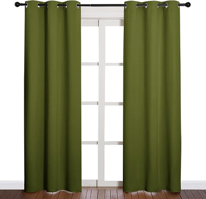 NICETOWN Holiday Christmas Decor Thermal Insulated Solid Grommet Blackout - Image 2