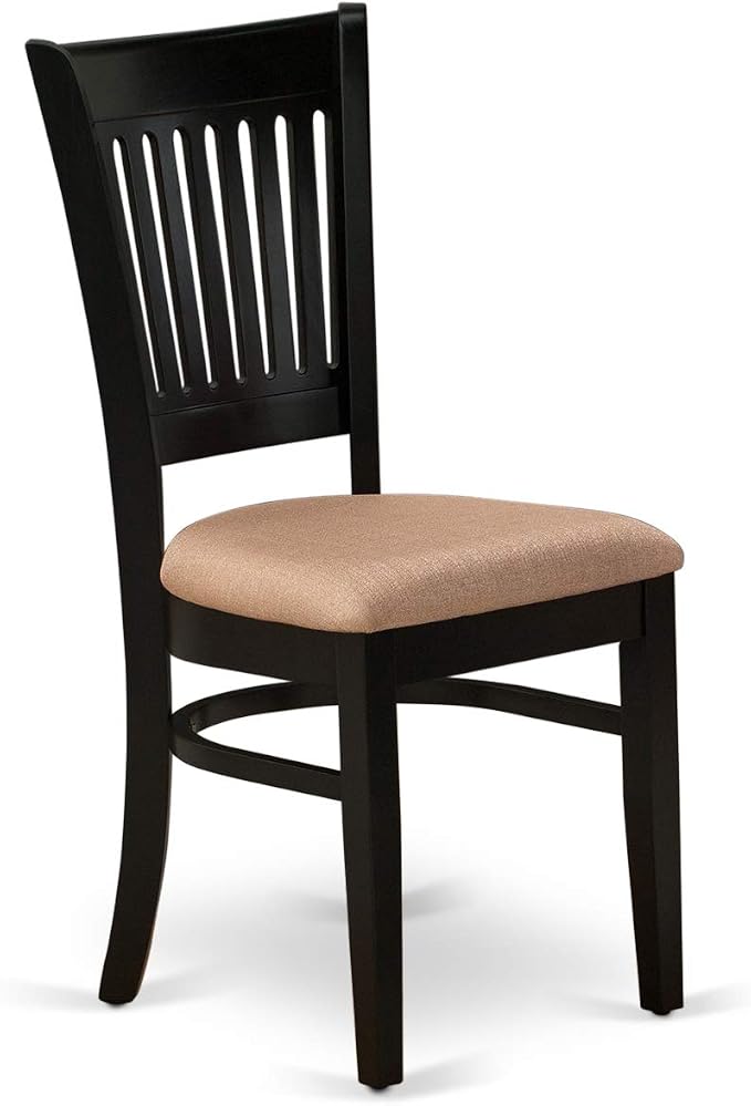 East West Furniture ANVA5-BLK-C 5 Piece Dining Room Furniture Set Includes a - Image 7
