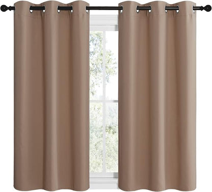 NICETOWN Small Window Kitchen Blackout Curtains, Thermal Insulated Solid - Image 2
