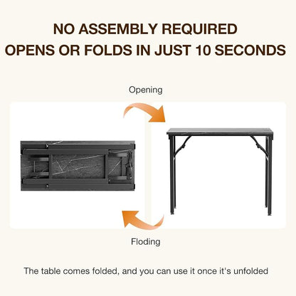 TEMI Small Computer Desk Folding Table - Image 4
