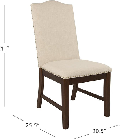HomePop Scalloped Back Dining Chair - Image 3