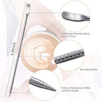 Milk Frothing Pitchers-12oz/350ML Stainless Steel Steaming Pitchers, Scale Coffee/Milk/Cappuccino/Latte Art Barista Steam Pitchers, Milk Jug Cup with Decorating Pen-Silver