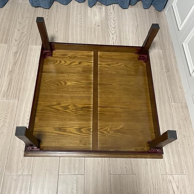 DAMEDAI Square 80X80cm Korean Floor Table Folding Legs Luxury Antique Home - Image 7