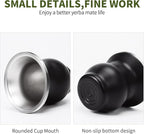 Yerba Mate Cup Set, Include Stainless Steel Double-Wall Mate Gourd with 2 Bombilla Straws and Cleaning Brush, 7.8oz Capacity, Black