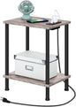 HOOBRO Side Table with Charging Station, End Table with USB Ports and Outlet by HOOBRO
