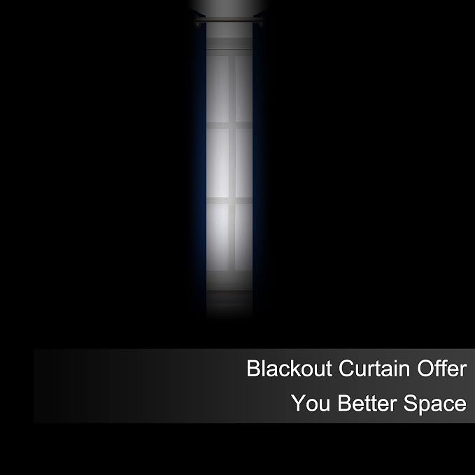 Blackout Curtains 40 x 63 inch/Royal Blue Curtains Set of 2 Panels/Thermal - Image 3