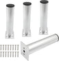 Set of 4 Aluminum Alloy Furniture Legs 7 Inch Height, 1.5 Inch Diameter by Kyuionty