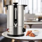 8L/2.11gal Commercial Coffee Urn, Gallon Double Wall Commerical Coffee Maker, 50 Cup Commercial Grade Stainless Steel Percolate Coffee Maker for Events, Offices and Catering