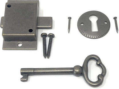 Metal Magery Small Antique Brass Flush Mount Lock by METAL+MAGERY