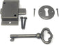Metal Magery Small Antique Brass Flush Mount Lock by METAL+MAGERY