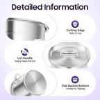 202 OZ Stainless Steel Canister Rice Cereal Grain Storage Containers with Lid Airtight Coffee Bean Storage Milk Flour Sugar Food Storage for Home Bar Restaurant (6L/202 OZ)