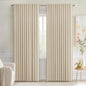 MIULEE Cream Beige Back Tab Blackout Curtains 72x84 Inch Length 2 Panel Set | by MIULEE