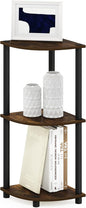 Furinno TURN-N-TUBE Corner Shelf, 3-Tier Corner Bookshelf, Display Storage by Furinno-FitsYourSpaceFitsYourBudget