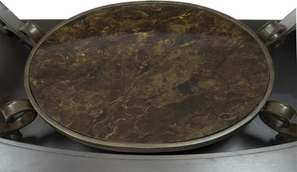 52'' Dark Brown Retro Wooden Coffee Table - Image 8