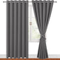 Blackout Curtains for Bedroom, 70 x 84 Inches Light Grey 2 Panels | Thermal by Hiasan