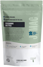 J MAC BOTANICALS Organic Nettle Leaf Herbal Tea (4 oz, 50+ Cups) Certified USDA Organic, Dried stinging nettle tea, 1 Pound Bulk Bag, Urtica dioica
