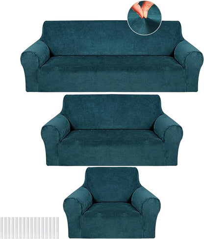 Peryiter 3 Pcs Couch and Loveseat Covers Set Sofa Cover by Peryiter