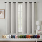 MIULEE Blackout Curtains for Bedroom 2 Panels 40x54 Inch Long Natural White | by MIULEE