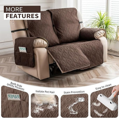 Genina Waterproof Loveseat Recliner Cover Non-Slip, Sofa Cover - Image 4