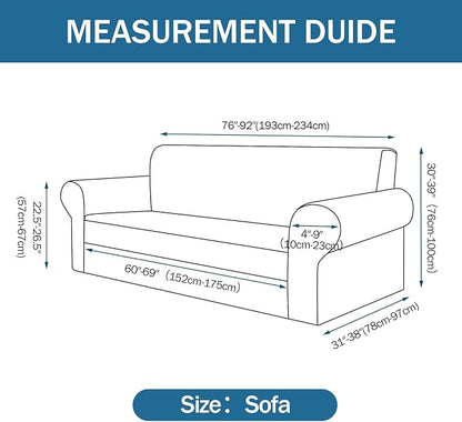 Sofa Slipcover with 2 Pillow Cover - Image 5
